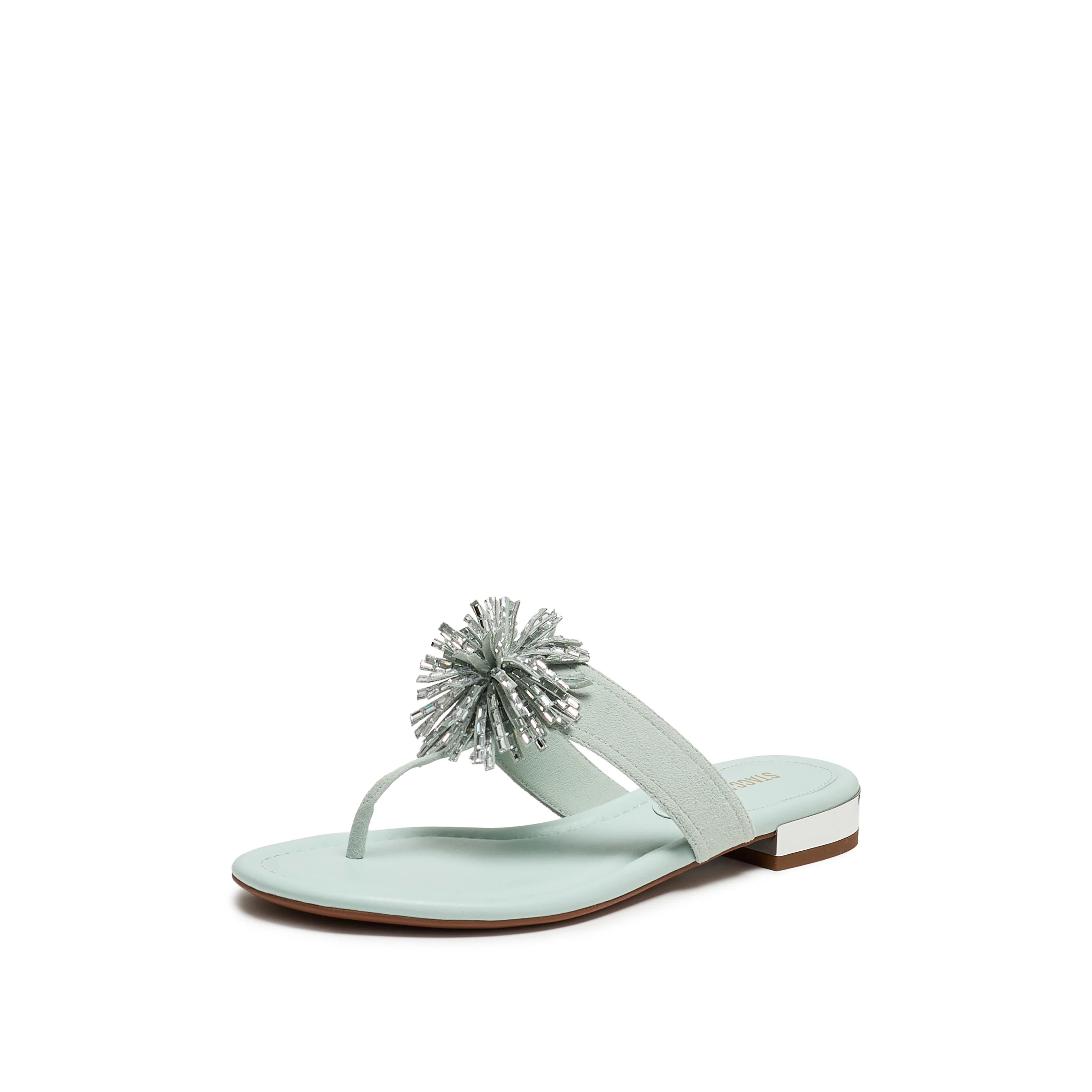 Flip-flops - Elegant Toe-post Flat Sandals EDU12BT6 - Image 2
