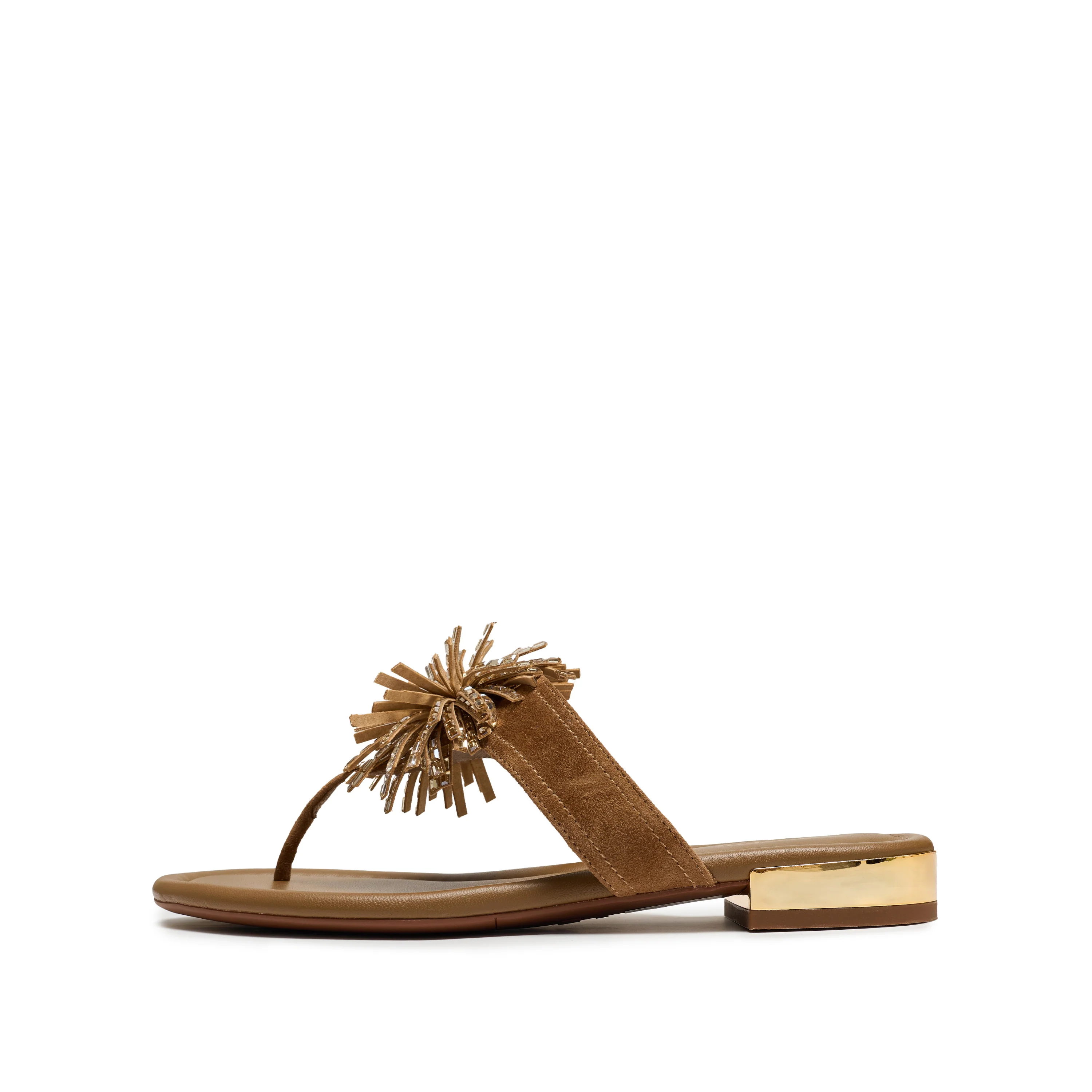 Flip-flops - Elegant Toe-post Flat Sandals EDU12BT6 - Image 3