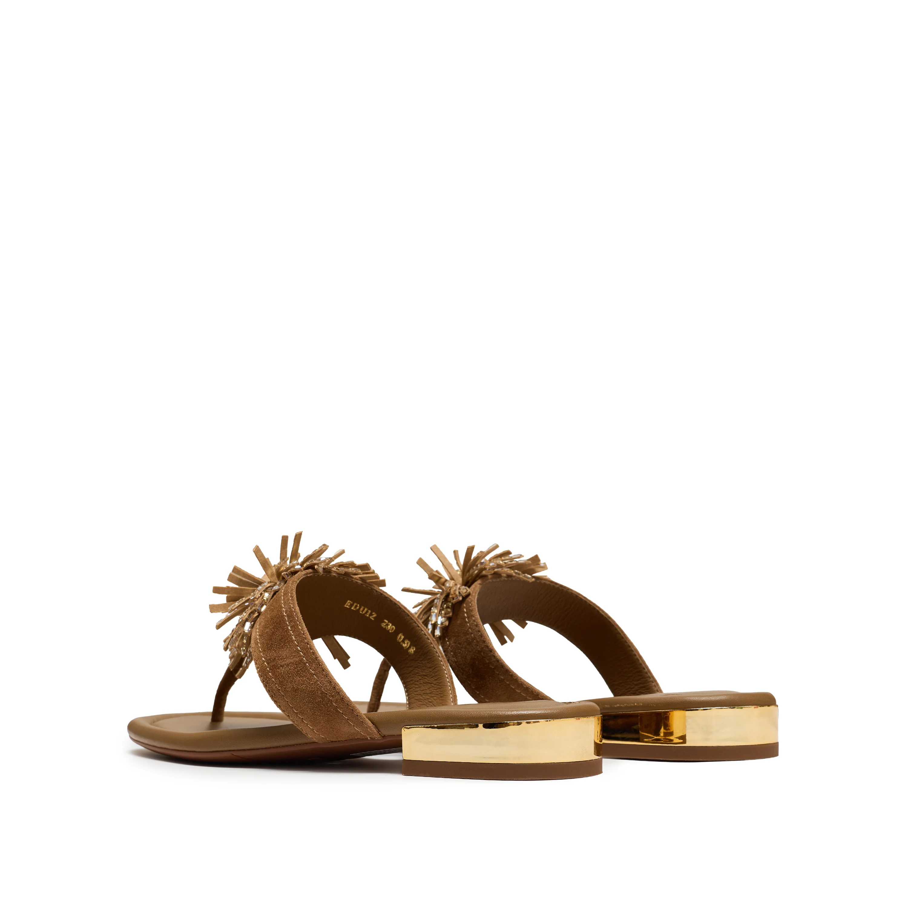 Flip-flops - Elegant Toe-post Flat Sandals EDU12BT6 - Image 4