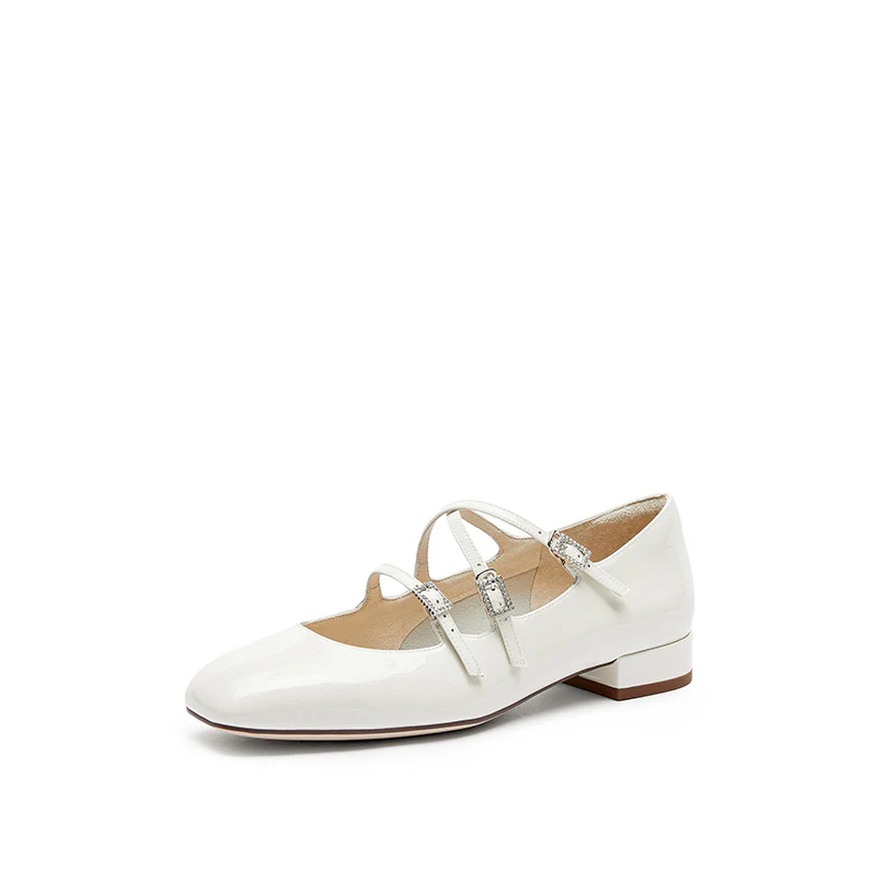Mary Jane - Vive Trio - Chunky Block Low Heel Closed Toe Mary Jane Pumps EUE04 - Image 9