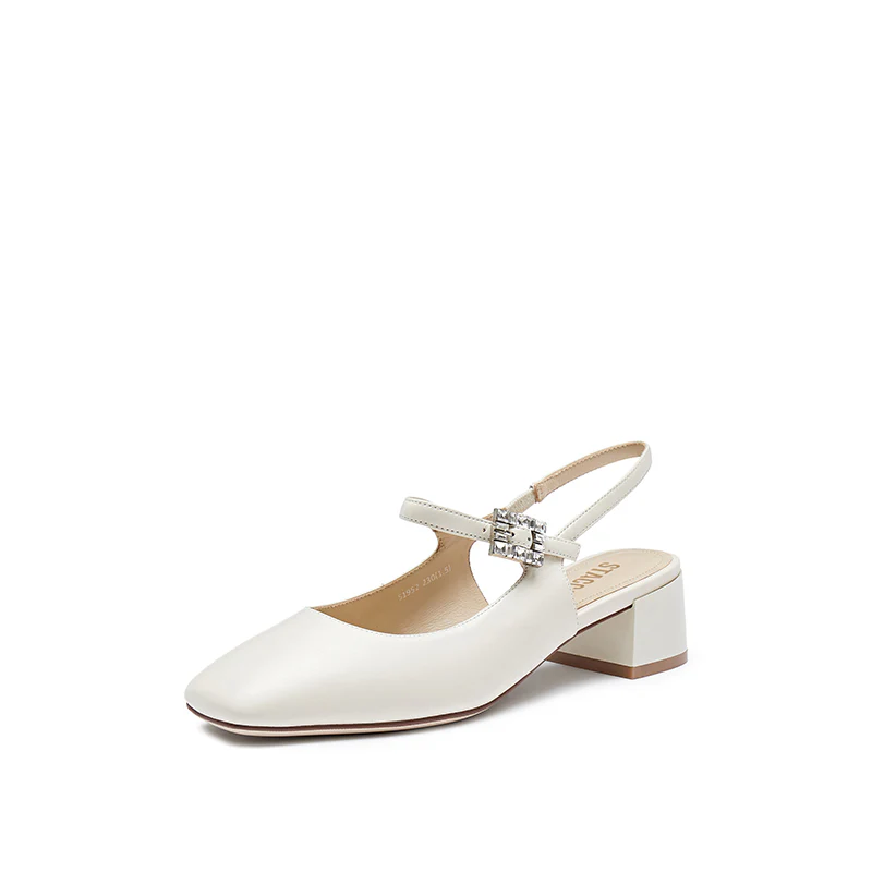 Mary Jane - Fortea Nola - Chunky Heel Slingback Mary Jane Pumps S1952 - Image 8